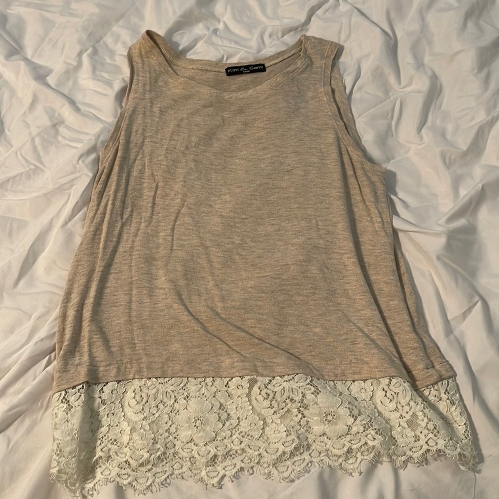 Beige tank top